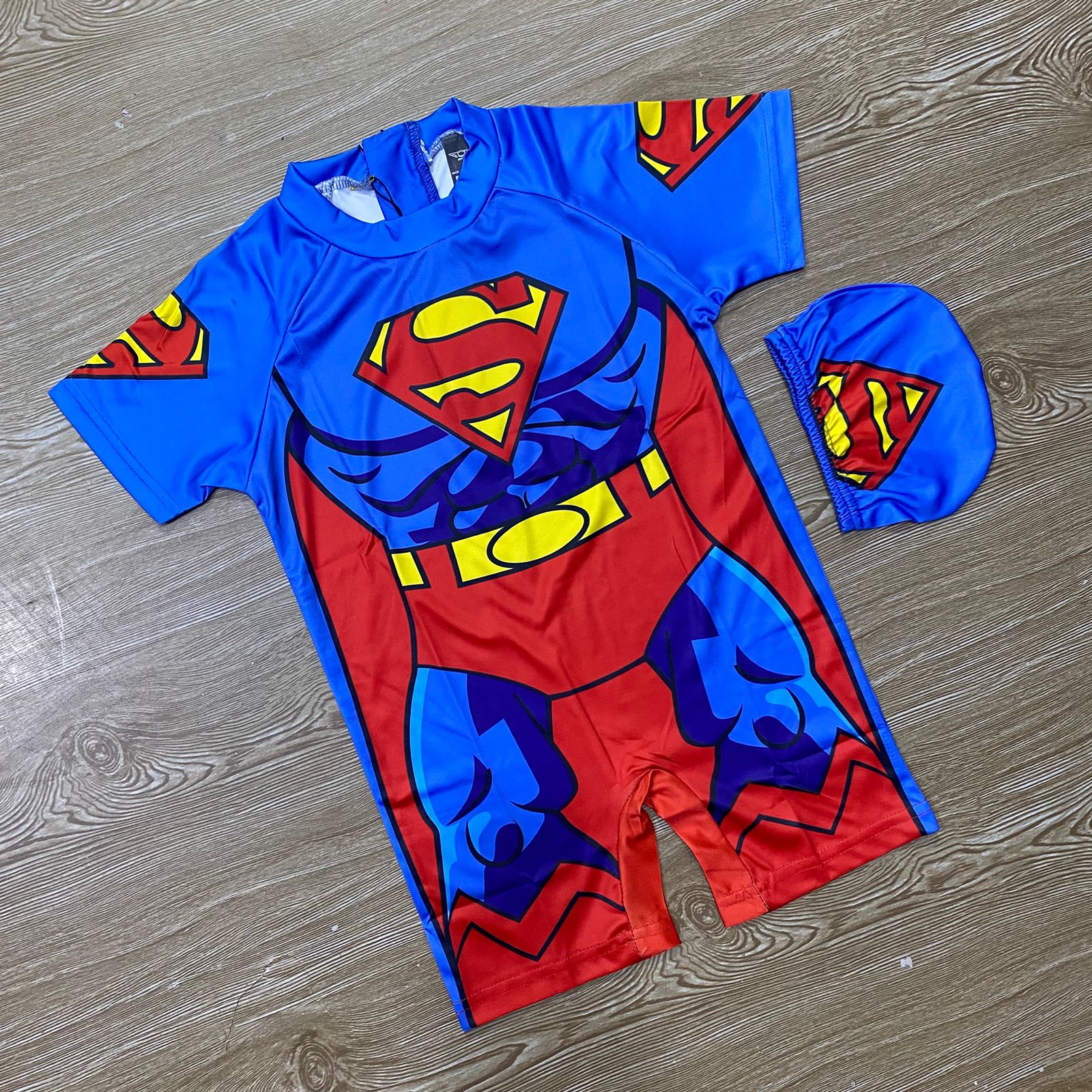 SUPERMAN SWIMMING SUIT WITH FULL BODY PRINT