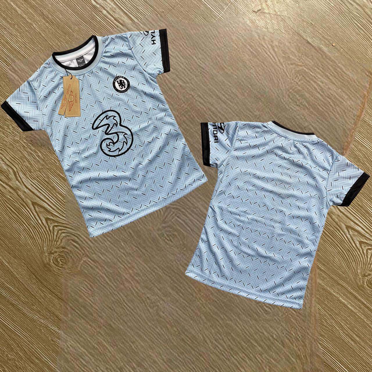 FULL BODY SUBLIMATION PRINT CHELSEA AWAY KIDS JERSEY